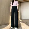 Calça de Maternidade Plus Size Verão Estilo Fino 2026 Novo Estilo Gravidez Sem Apertar Suporte para Barriga Levanta Quadril Calça de Perna Larga Nove-Décimos Roupas de Verão