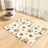 Tapete para Pet Geométrico Minimalista de Terra de Diatomáceas Transfronteiriço, Tapete de Jantar Impermeável e Resistente a Manchas para Cães e Gatos, Suprimentos para Pets Domésticos Atacado