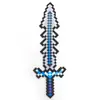 Periférico de Jogo Minecraft Eva Leve e Macio Espuma Arma Brinquedo de Espuma Espada de Diamante Picareta Pistola Submetralhadora