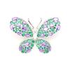 Nuevo Broche de Mariposa de Lujo Ligero de Cuatro Colores con Microincrustaciones de Zircón Elegante Clásico Combinable Pin de Insecto Accesorios para Hombres y Mujeres