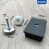 20 25 30 40 50 60 Tubo Quadrado de Plástico Ajustável Tubo de Aço Inoxidável Tampão Interno Rolha Prateleira Pés Ajustáveis