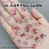 Decorações de Nail Art Amarelo Claro com Cristais K9 Brilhantes, Sem Base, Cristais Empilhados Feitos à Mão, Unhas Coloridas de Doce de Rocha