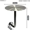Mesa de centro de acero inoxidable estilo industrial Silla de comedor plegable de acrílico Tienda de té con leche de celebridad de Internet