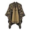Xale de Caxemira Feminino Transfronteiriço Lenço de Moda Vintage Manto Espesso Quente à Prova de Vento Pequeno Casaco