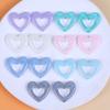 Librito Rojo mismo estilo brillo parche corazón hueco diy hecho a mano aretes accesorios para el cabello funda para teléfono móvil accesorios flor para zapatos material
