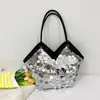Bolso Nuevo Brillante, Bolso Simple y Ligero, Bolso de Noche con Lentejuelas Texturizadas, Bolso de Hombro, Bolso de Hombro de Moda, Bolsa de Compras