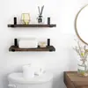 Estante flotante de una palabra de madera retro, estante de almacenamiento de partición de pared de paulownia, estante de almacenamiento móvil de suspensión montado en la pared