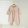 Enterizo Fresco para Bebé Recién Nacido de Manga Larga para Primavera y Otoño con Broches Ropa para Bebés Niñas Pijamas Traje para Gatear
