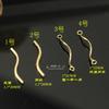 Joyería DIY Oro US 14K Accesorios DIY Tubo de oro reticulado Tubo de serpiente Tubo de oro cuerpo desnudo Tubo S