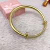 Pulsera de Latón Puro Sin Chapar Pulsera de Cobre Puro Pulsera Redonda de Barriga Esmaltada de Empuje y Tracción Estilo Étnico Color Natural Joyería de Cobre