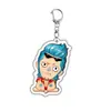 Diseño en Capas Llavero Acrílico de una Pieza Doble Cara Luffy Periférico de Anime Colgante para Mochila En Stock para Dropshipping