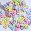 Punto de Color Brillante Flor de Cinco Pétalos Resina Accesorios DIY Pegamento Crema Carcasa para Teléfono Móvil Horquilla Taza de Agua Hebilla de Zapato Parche
