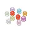 14mm Acrílico Colorido Furo Grande Ábaco Contas Contas DIY Artesanal Corrente para Celular Acessórios de Cabelo Material para Colar Acessórios