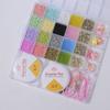 Cuentas de arroz de vidrio diy cuentas color crema barniz horneado abanico cuentas pequeñas hechas a mano agujero grande color cuentas sueltas accesorios para pulsera