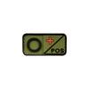 Parche de Goma con Insignia de Tipo de Sangre 3D de PVC A B O AB POS Pegatina de Moral Insignia con Gancho de Velcro en stock