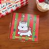 Tengyi Original Tarjeta de Navidad Estéreo Bolsa de Empaque para Galletas Cabeza Decoración Tarjeta Colgante Plegable con Forma Especial Tarjeta de Cabeza de Empaque Creativo