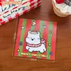 Tengyi Original Tarjeta de Navidad Estéreo Bolsa de Empaque para Galletas Cabeza Decoración Tarjeta Colgante Plegable con Forma Especial Tarjeta de Cabeza de Empaque Creativo