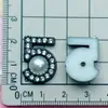 Grampo de Cabelo, Fivela de Sapato, Material DIY, Acessórios de Plástico com Letras e Números Pequenos Estilo Chanel Galvanizados da Sorte Sorriso