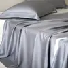 Sábana de Cama de Color Sólido de Alta Gama Ultra-Suave Clase A Ultra Fina de 100 Hilos Tencel Lenzing Pieza Única de Verano Seda Hielo Lyocell