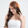 Sombrero de Red con Pedrería Estilo Europeo y Americano de Amazon, Sombrero Largo Hecho a Mano con Calados, Accesorio para la Cabeza Personalizado para Fiesta