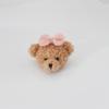 Oso de peluche de dibujos animados con cabeza de oso rizado, muñeca con cabeza de conejo, pulsera, banda para el cabello, accesorios, lazo, oso, funda para teléfono móvil, accesorios