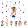 Roblox Mundo Virtual Rosa Banner de Decoración para Fiesta de Cumpleaños Inserto para Pastel Tela de Fondo para Globos Suministros de Decoración