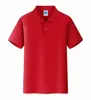 Polo Liso de Cor Sólida para Trabalho, Feito Sob Medida com Impressão de Logo, Camisas Culturais, Roupas de Trabalho Personalizadas, Bordado de Manga Curta