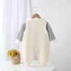 Novedoso Elegante de Manga Larga Primavera y Otoño Mono Súper Lindo para Bebé Niña Traje de Una Pieza para Bebé Niña de Otoño para Hombre Conjunto de Dos Piezas