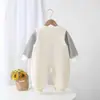 Novedoso Elegante de Manga Larga Primavera y Otoño Mono Súper Lindo para Bebé Niña Traje de Una Pieza para Bebé Niña de Otoño para Hombre Conjunto de Dos Piezas