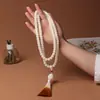 Som de chocalho quente com raiz de Bodhi de Jade Branco de Hainan branco puro para homens e mulheres em volta do dedo pulseira de mão macia vendas diretas da fábrica