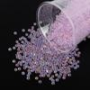 20g Cuentas de Arroz de Vidrio Transparente Colorido No Poroso Cuentas Burbuja DIY Cuentas Burbuja Rellenas a Mano Pegamento Micro Cuentas Joyería