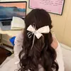 Pinza de Plátano de Lunares con Lazo Estilo Chica Dulce, Pinza Vertical Elegante para Cabello Semirrecogido, Nuevo Pasador Dulce, Accesorio de Cabello Sencillo para Mujeres
