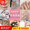Usando um branco médio e longo 24 peças de unhas postiças acabadas peças de unhas adesivos de unhas usando unhas atacado