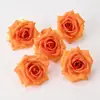 10 colores cabeza de flor de rosa de perfume simulación tela de seda cabeza de flor de rosa hecha a mano DIY sombrero tocado material de decoración de pared de flores