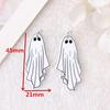 Acrílico Transfronteiriço Mais Vendido Halloween Crânio Fantasma DIY Brincos Colar Chaveiro Material
