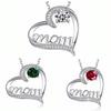Collar de Corazón de Acción de Gracias para Mamá, Cadena Elegante y de Moda para la Clavícula, Regalo del Día de la Madre para Mamá, Colgante Elegante