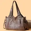 Comércio Exterior Mais Vendido Vintage Bolsa de Ombro Único para Axila Nova Bolsa Tote de Grande Capacidade Transfronteiriça Versátil para o Dia a Dia Manual Transversal