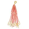 Cadena de cuentas con borlas de estilo nacional, hecha a mano, brocado Song, colgante multicolor, DIY, pin para solapa, adorno colgante, accesorio para bolso