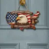 Producto de Exportación Más Vendido: Letrero de Madera Conmemorativo del 250 Aniversario del Día de la Independencia de Estados Unidos, Decoración Colgante Artesanal de Madera para el Día de la Independencia