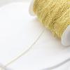 Corrente de ouro 14K/18K que preserva a cor corrente O-chain banhada a ouro corrente fina corrente de extensão pulseira colar acessórios diy