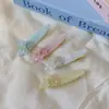 Grampo de cabelo lateral com franja de flor estilo coreano 2025 novo primavera e verão fresco e doce grampo de bico de pato design de nicho acessórios de cabelo