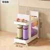 Carrito de Almacenamiento para Equipo Deportivo del Hogar con Ruedas, Estante Móvil de Almacenamiento para Raquetas de Bádminton y Esterillas de Yoga