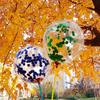 Venda por atacado 12 polegadas 2.8g preenchido folha de alumínio lantejoulas balão proposta festa de aniversário decoração Net vermelho balão de lantejoulas transparentes