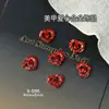 Joyería para Uñas con Corazón de Melocotón Hueco de Venta Caliente Transfronteriza Joyería para Uñas Portátil de Diamante de Aleación Amorosa Tridimensional Día de San Valentín
