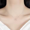 Nuevo Collar de Cola de Sirena Hueca de Plata de Ley Diseño de Nicho Cadena para Clavícula Simple de Alta Calidad Hoja de Ginkgo Moda