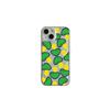 Nueva funda verde de hongo para teléfono Apple 15promax para iPhone14 absorción de impactos resistente a caídas 13 funda suave transparente