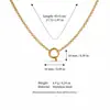 Accesorios DIY de Color Dorado 18K Conservador de Color Transfronterizo Helado Nuevo Europeo y Americano Horno Corazón Acero Inoxidable Galvanoplastia al Vacío Colgante