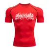 Camiseta de Manga Corta de Compresión de Secado Rápido para Hombre Teum Export Y2K Capa Base para Correr Ropa de Entrenamiento para Gimnasio Body