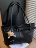 Bolsa Tote Transfronteiriça para Mulheres, Grande Capacidade, Nova Coleção Outono e Inverno 2026, Versátil Vintage, Bolsa de Ombro ou Axila, Bolsa Casual para o Dia a Dia