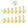 Stud de Aleación de Titanio F136 para Hélice Auricular Stud para Labio Stud para Nariz Base Plana Varilla Rosca Interna 0.9 Accesorios de Joyería para Piercings